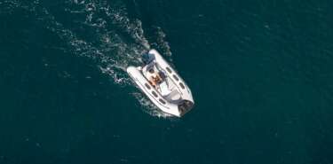 Bateaux à moteur hors bord Zodiac eOpen vue de dessus