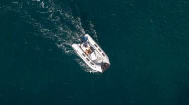 Bateaux Zodiac eOpen vue de dessus