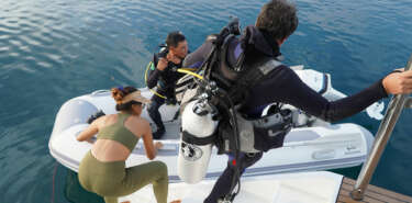 Embarcaciónes de recreo para el buceo botella de oxígeno