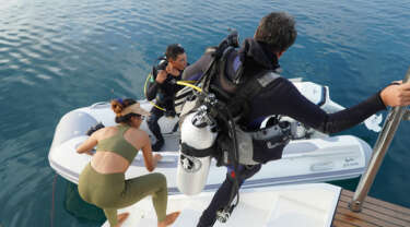 Embarcaciónes de recreo para el buceo botella de oxígeno