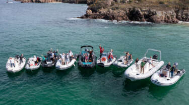 Club Zodiac bateaux regroupés