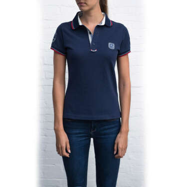 Polo woman navy/navy collar - Zodiac Nautic