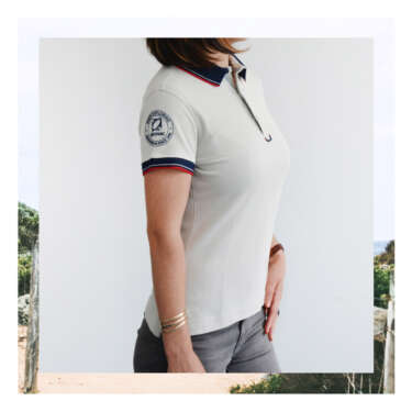 Polo woman grey/navy collar - Zodiac Nautic