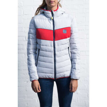 Down jacket woman grey/red - Zodiac Nautic