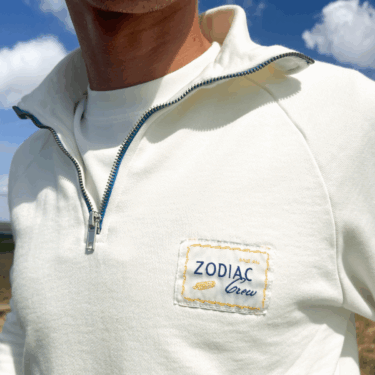 Sweat blanc Zodiac​